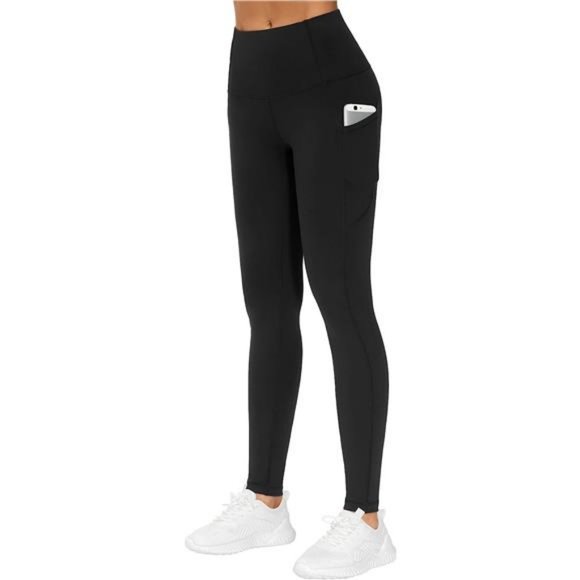 New Thick High Waist Yoga‎ Pants Tummy Control Workout Running Yoga Leggings - Picture 1 of 7